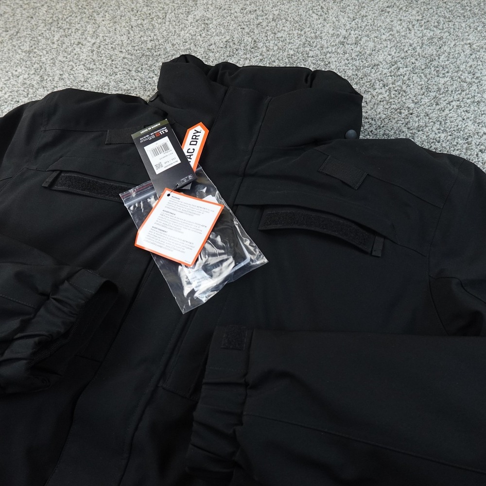 NEW 5.11 Tactical Jacket Mens 2XLT Black 5 In 1 2.0 Waterproof Parka Coat TacDry